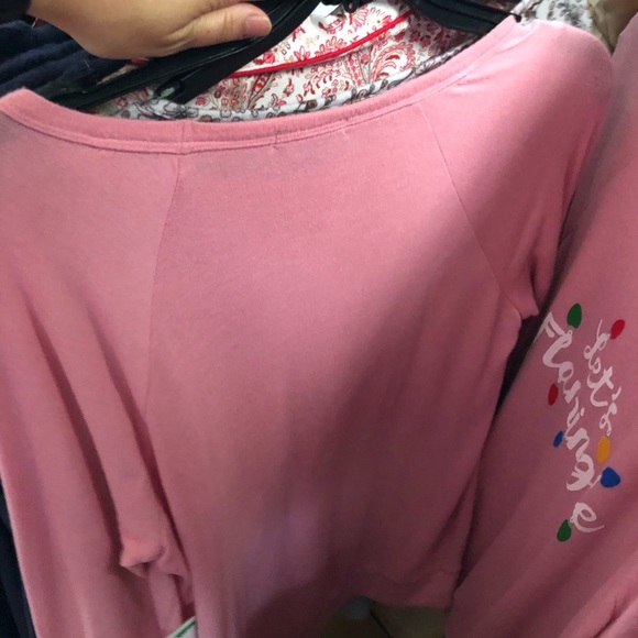 PJ Salvage Let's Flamingle Long Sleeve Graphic Top 🤩 S1 - Picture 8 of 9